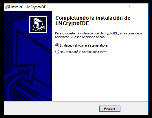 Instalación finalizada